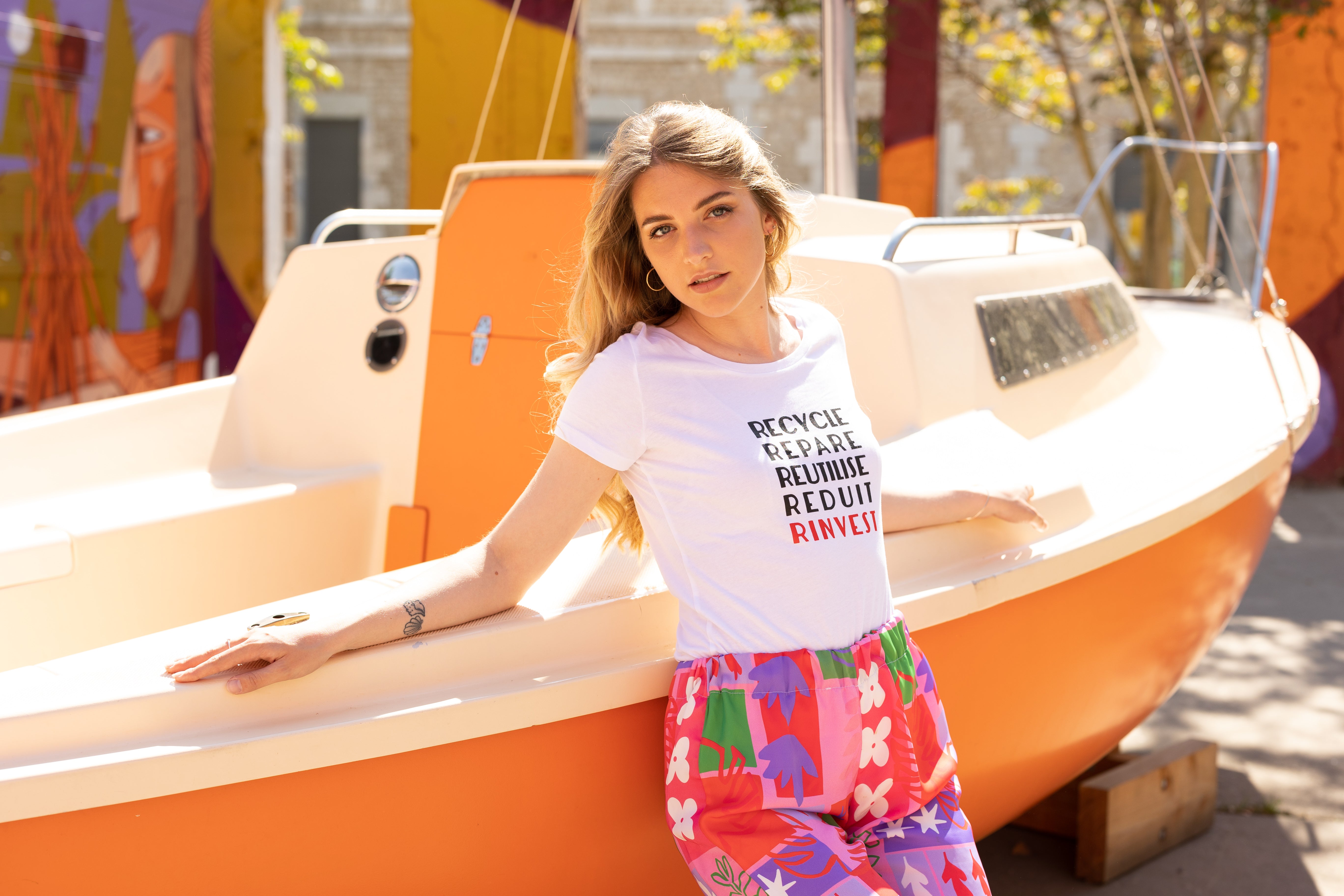 T-SHIRT "Recycle réduit réutilise réduit Rinvest"