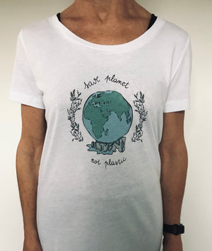 T-shirt "Save planet not plastic"