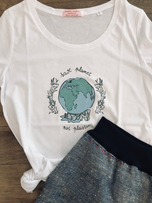T-shirt "Save planet not plastic"