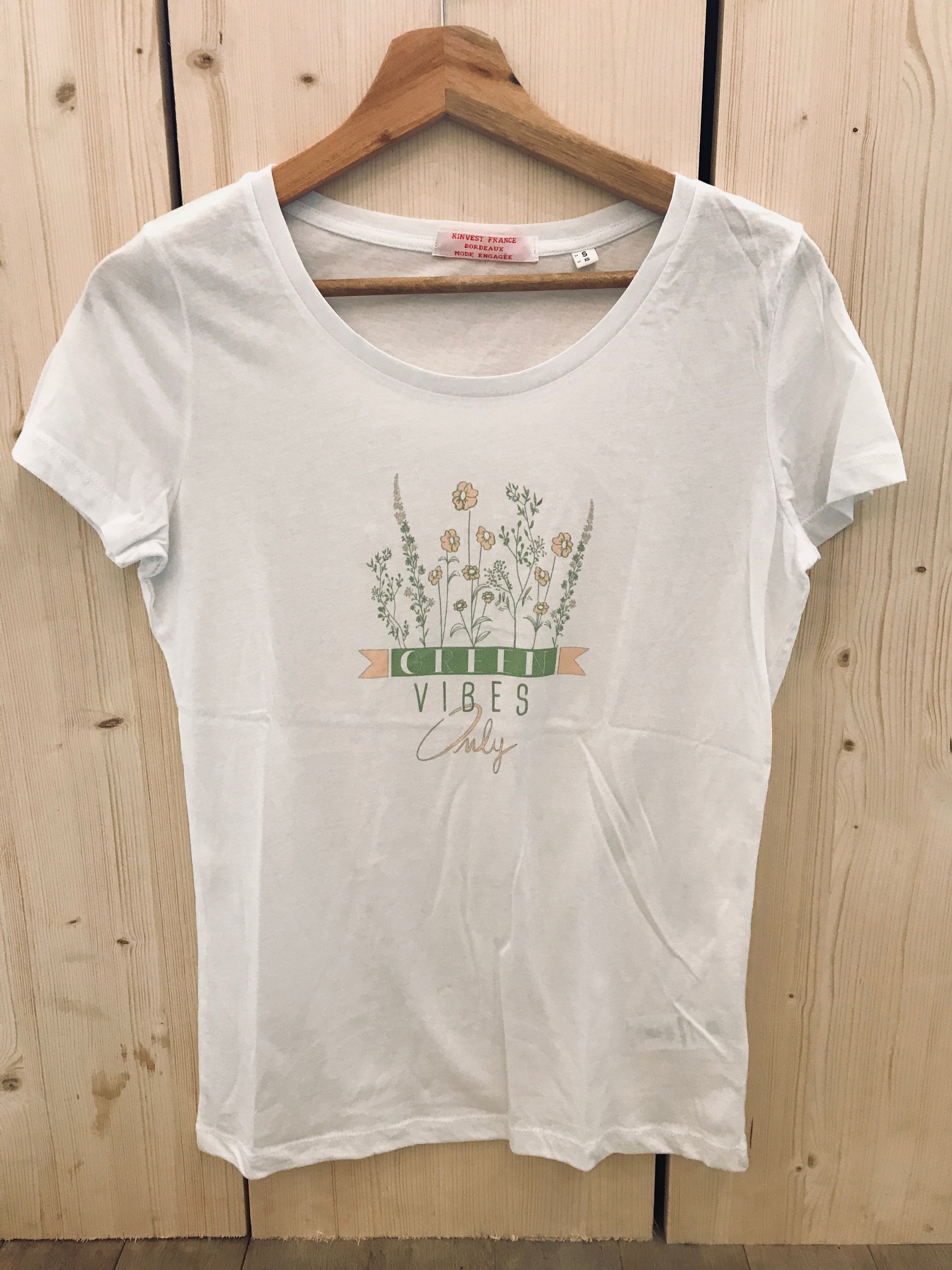 T-SHIRT "Green vibes only"