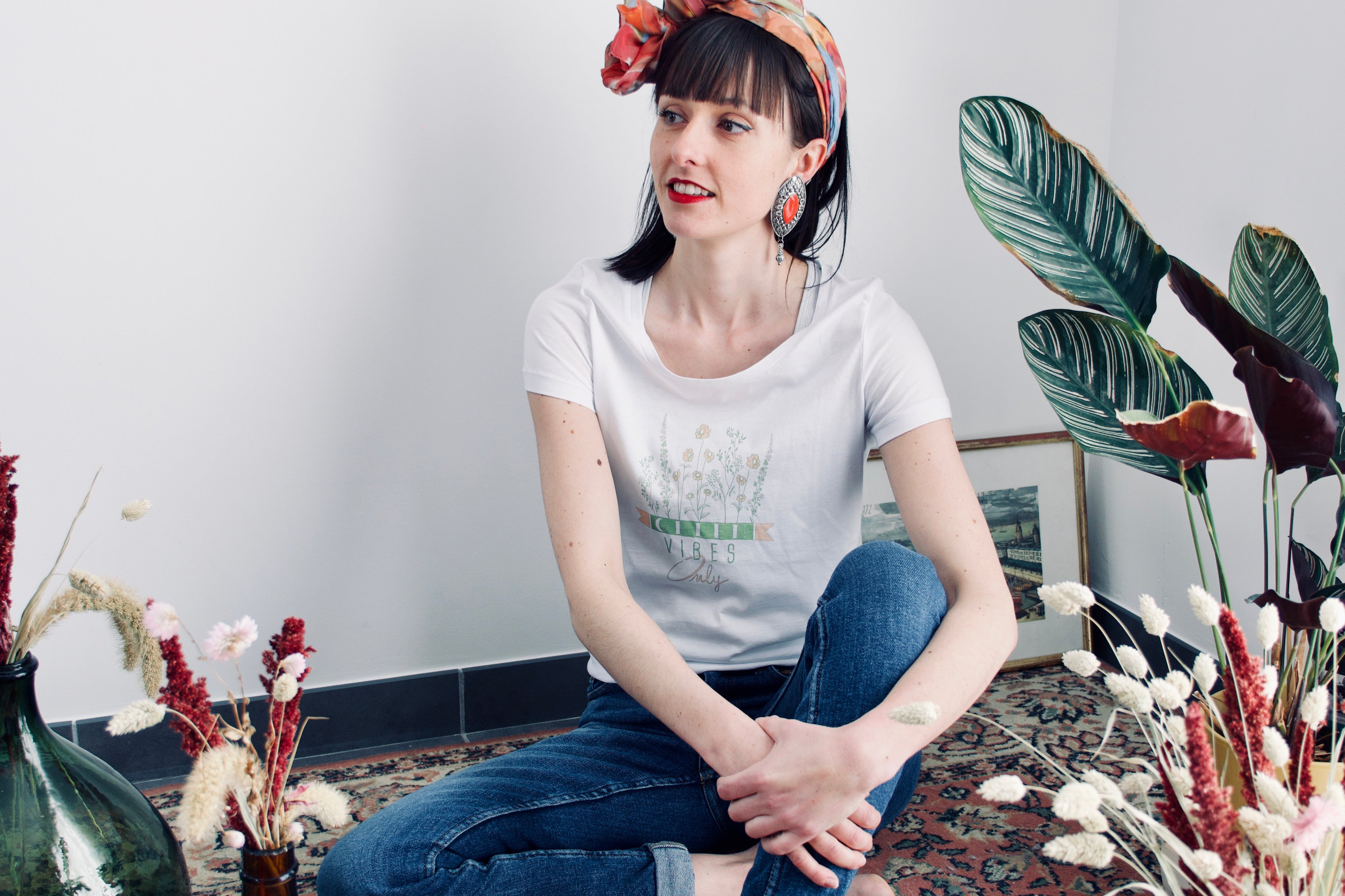 T-SHIRT "Green vibes only"