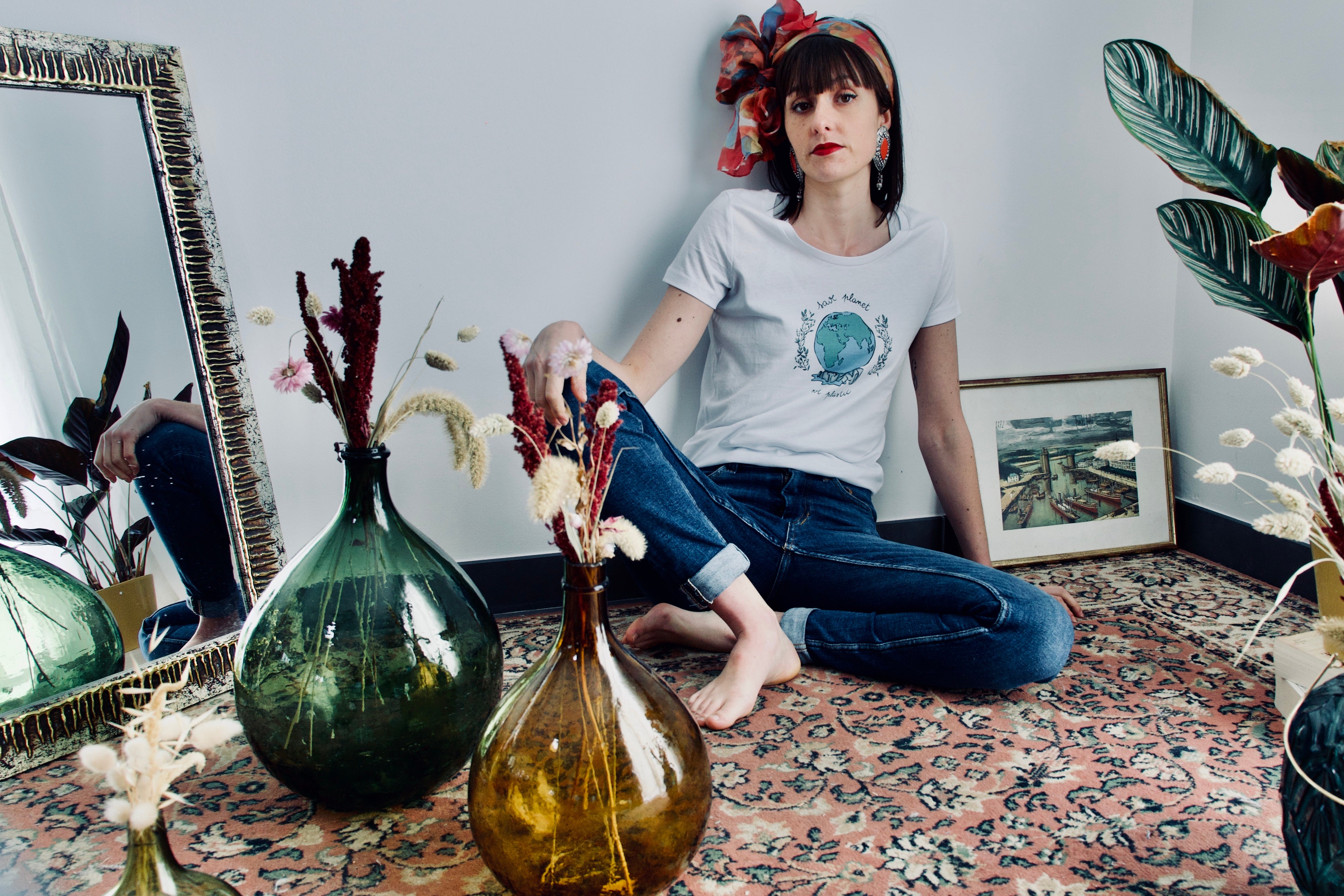 T-shirt "Save planet not plastic"