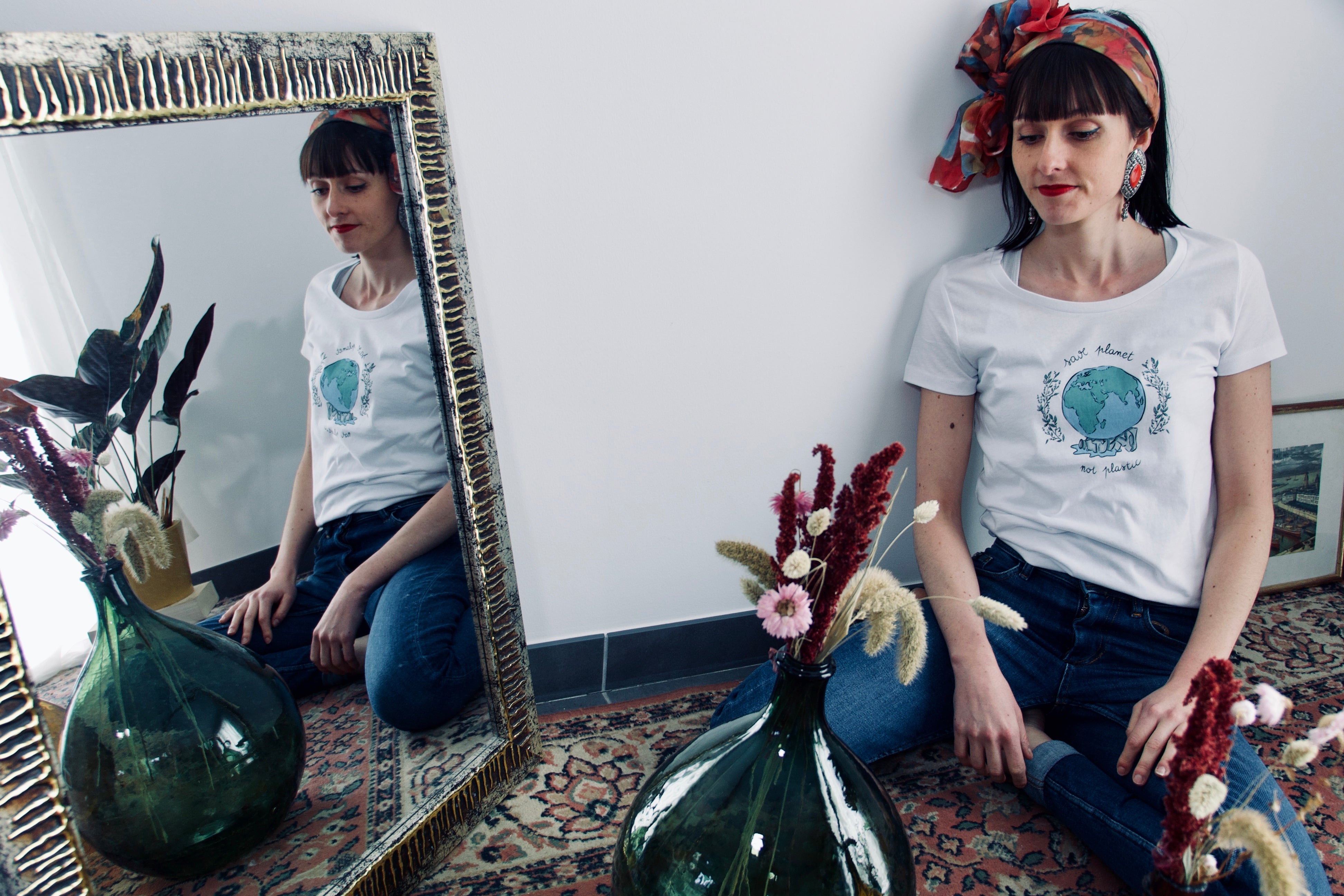 T-shirt "Save planet not plastic"